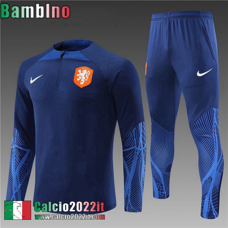 Tute Calcio The Tangerines blu Bambini 2022 2023 TK409