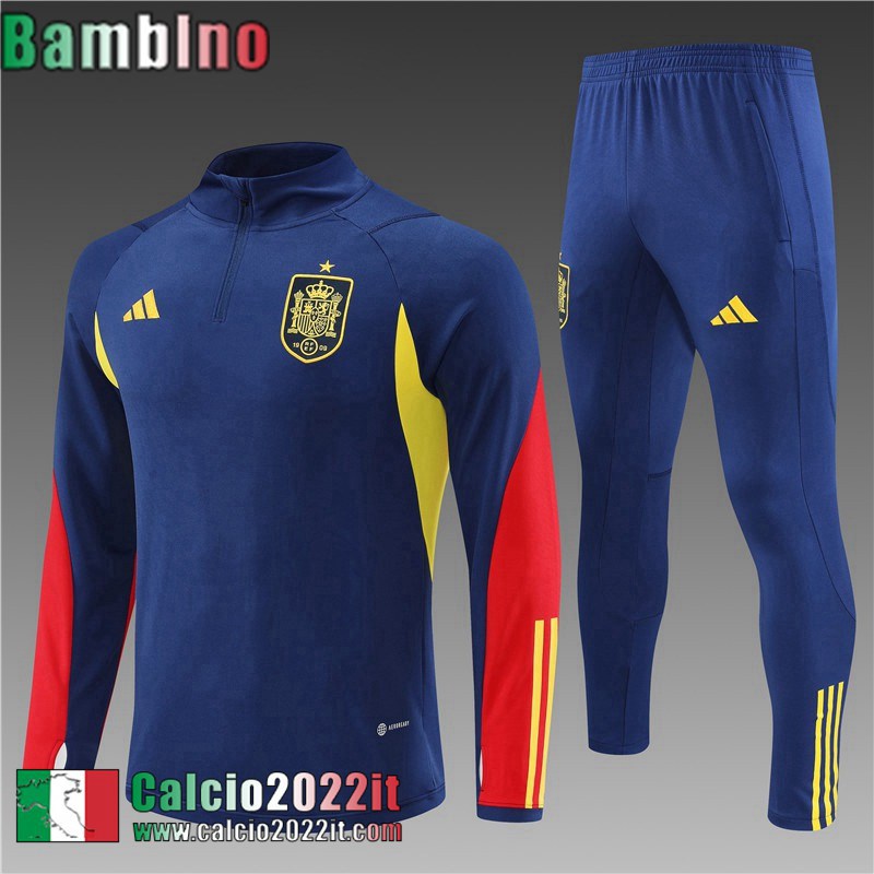 Tute Calcio Spagna blu Bambini 2022 2023 TK422