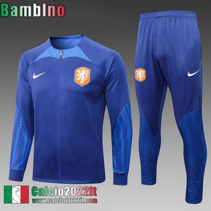 Full Zip Giacca The Tangerines blu Bambini 2022 2023 TK437