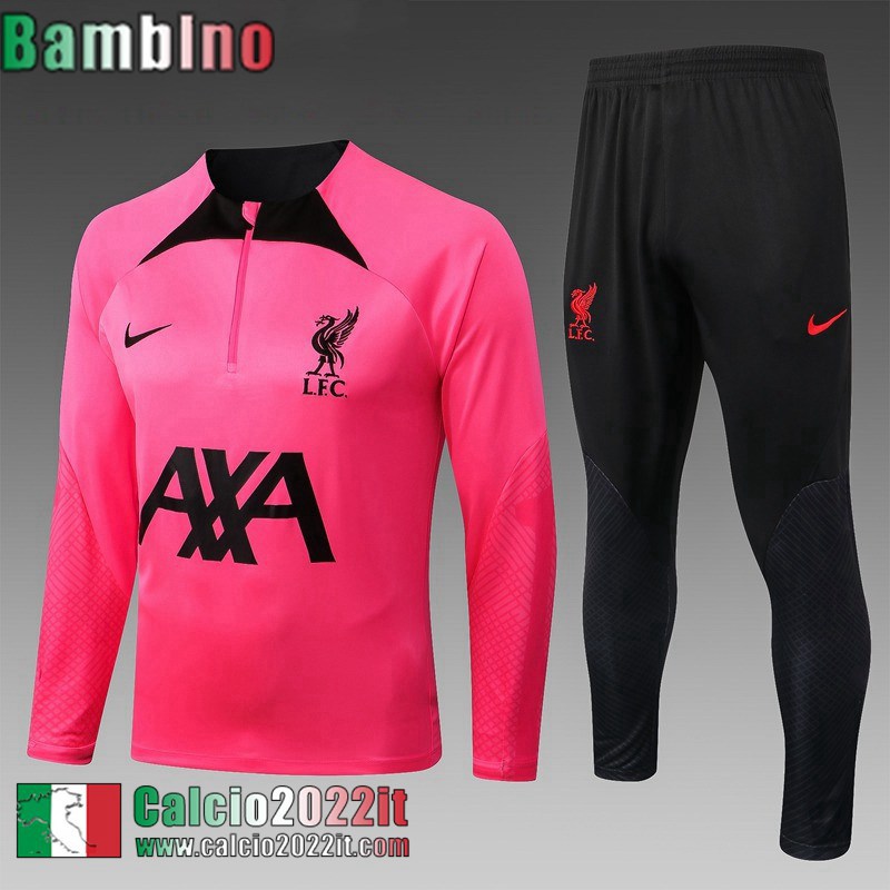 Tute Calcio Liverpool rosa Bambini 2022 2023 TK449