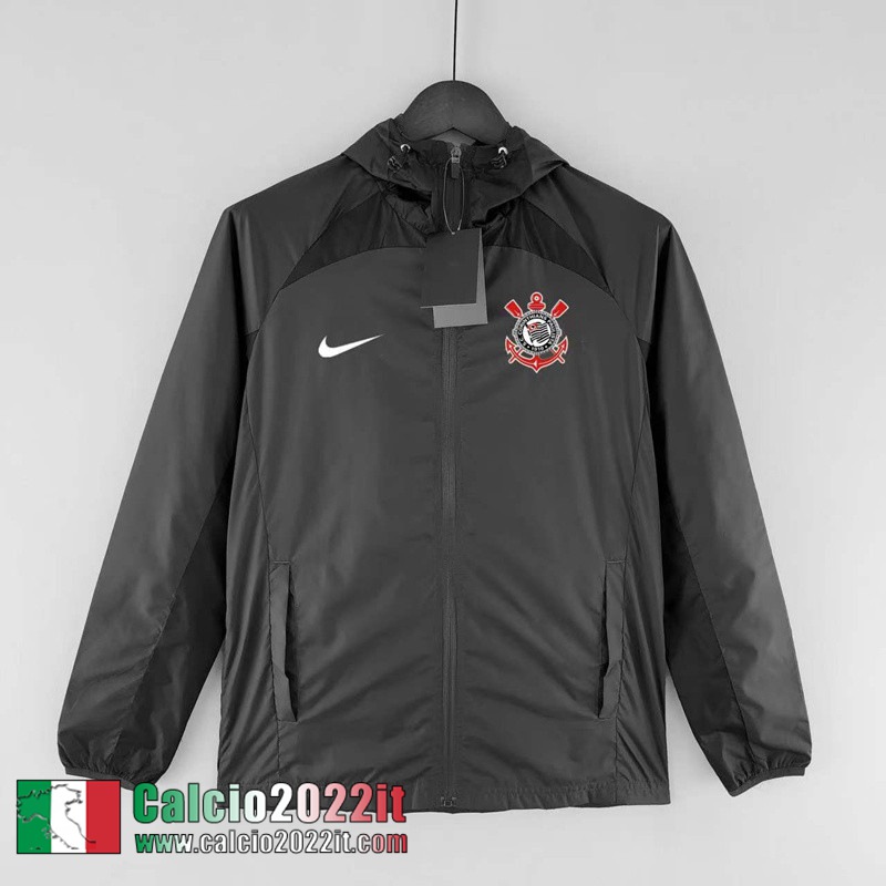 Giacca a vento Cappuccio Corinthians Nero Uomo 2022 2023 WK170