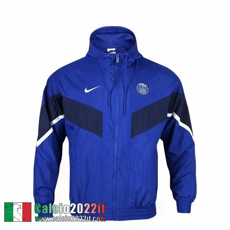 Giacca a vento Cappuccio PSG blu Uomo 2022 2023 WK173