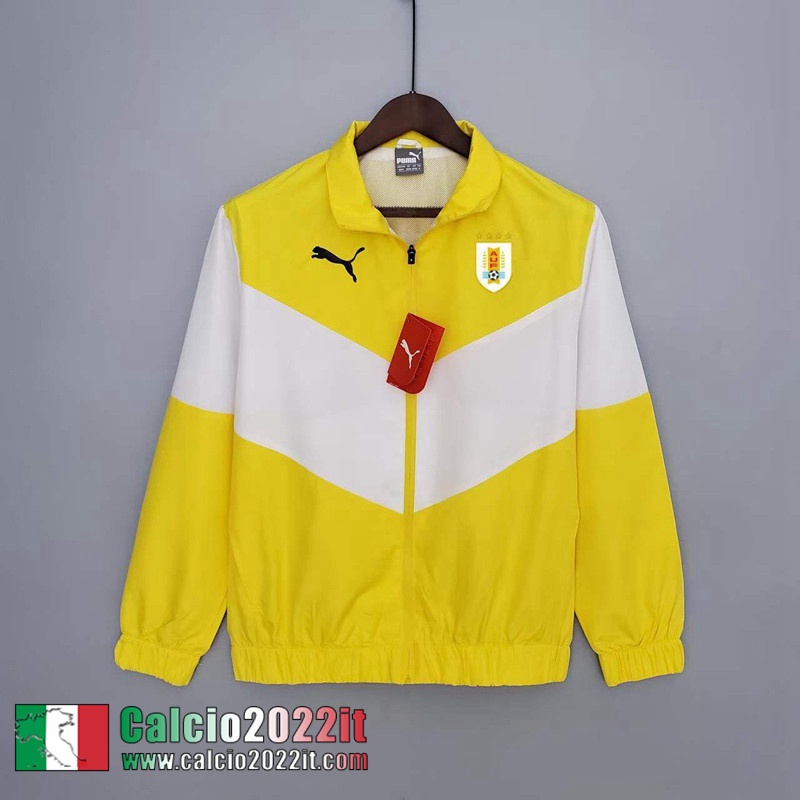 Giacca a vento Cappuccio Uruguay giallo Uomo 2022 2023 WK186