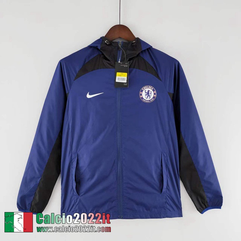 Giacca a vento Cappuccio Chelsea blu Uomo 2022 2023 WK148