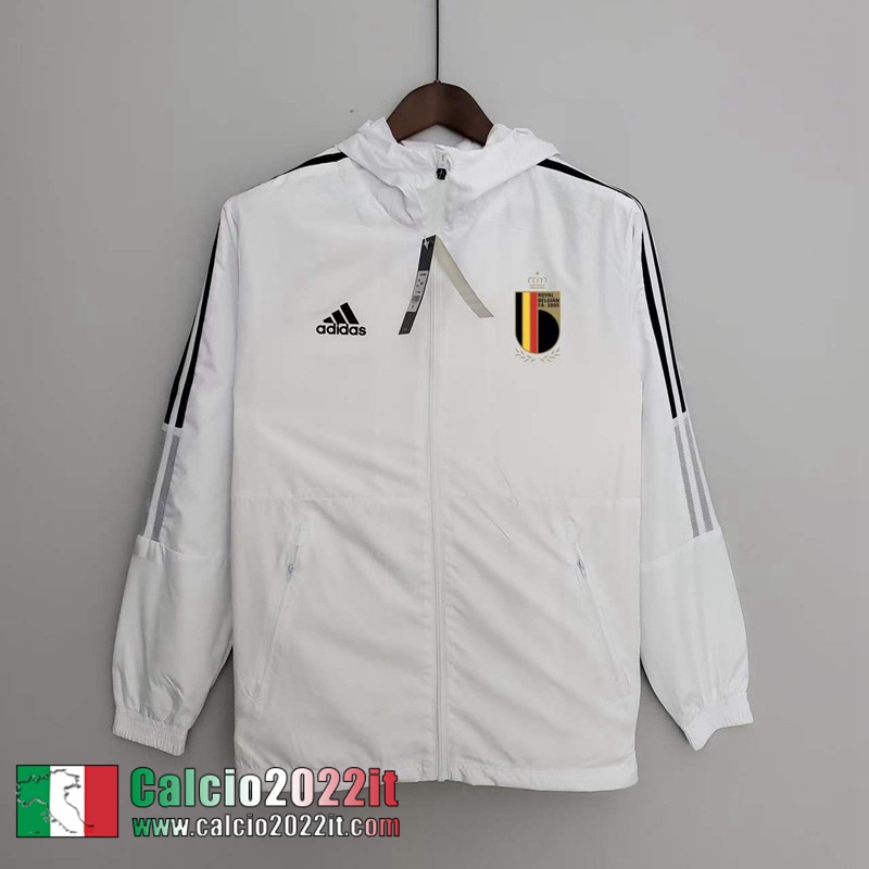 Giacca a vento Cappuccio Belgio Bianco Uomo 2022 2023 WK156