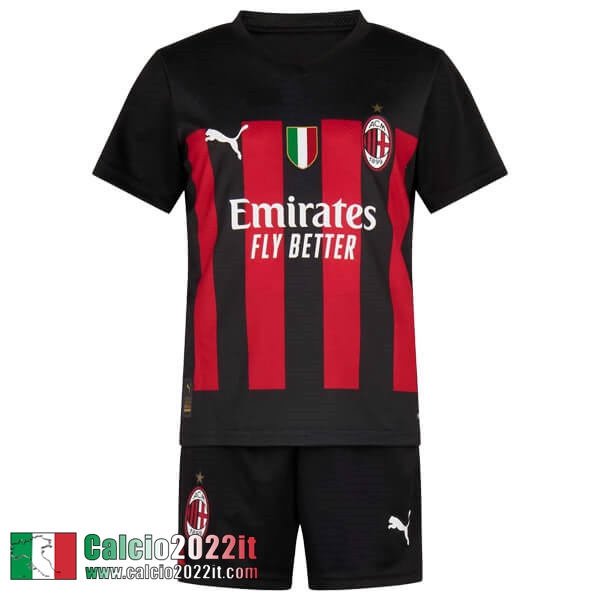 Maglia Calcio AC Milan Prima Bambini 2022 2023