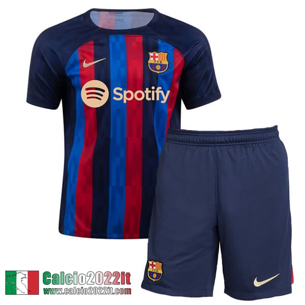 Maglia Calcio Barcellona Prima Bambini 2022 2023