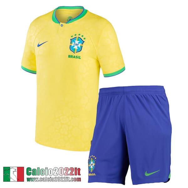 Maglia Calcio Brasile Prima Bambini 2022 2023