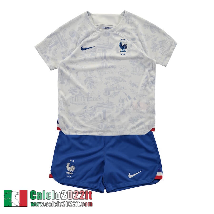 Maglia Calcio Francia Seconda Bambini 2022 2023