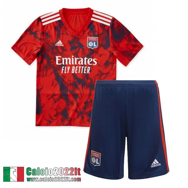 Maglia Calcio Olympique Lione Seconda Bambini 2022 2023