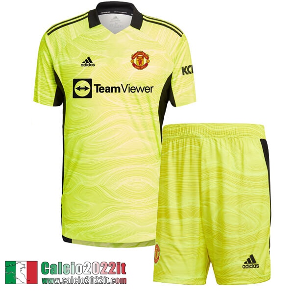 Maglia Calcio Manchester United Portieri Bambini 2022 2023