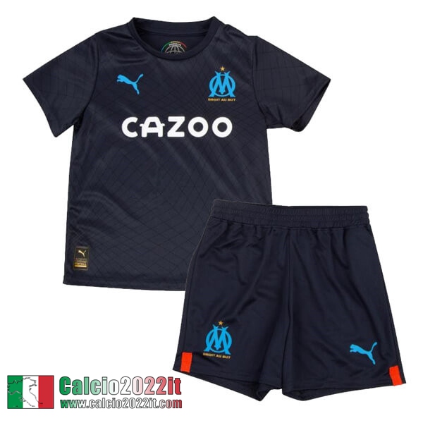 Maglia Calcio Olympique Marsiglia Seconda Bambini 2022 2023