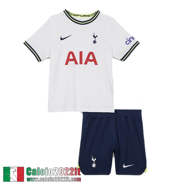 Maglia Calcio Tottenham Hotspur Prima Bambini 2022 2023