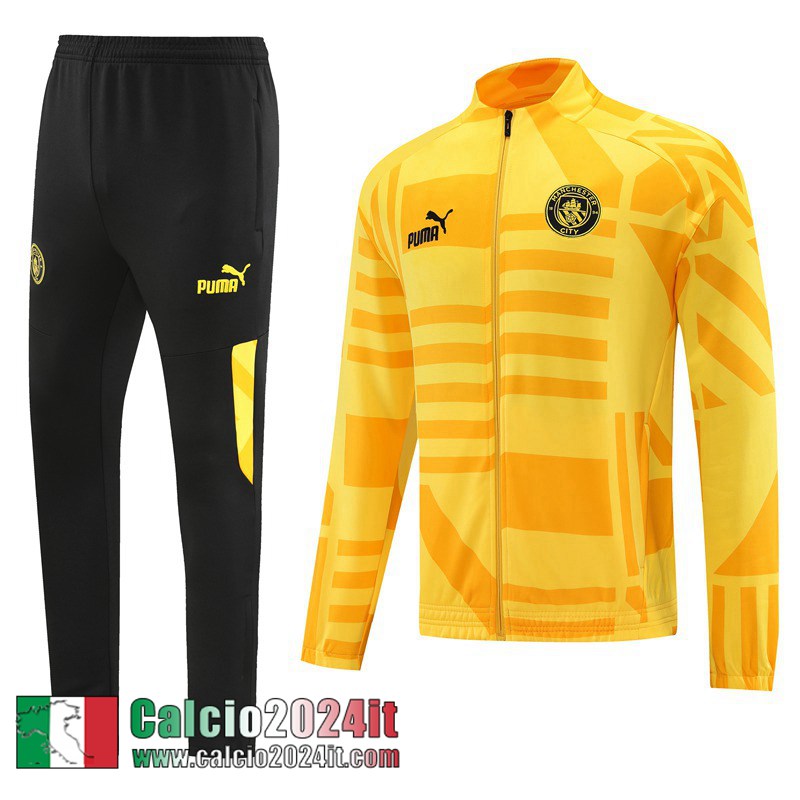 Manchester City Full Zip Giacca giallo Uomo 22 23 JK581