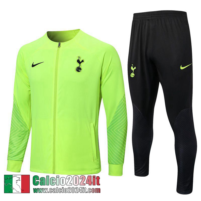 Tottenham Hotspur Full Zip Giacca verde Uomo 22 23 JK630