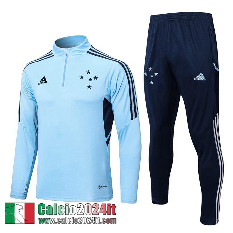 Cruzeiro Tute Calcio cielo blu Uomo 22 23 TG565