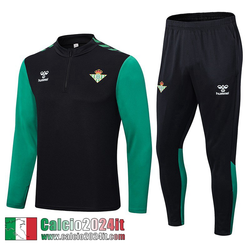 Real Betis Tute Calcio Nero Uomo 22 23 TG592