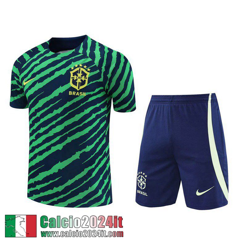 Brasile Tute Calcio T Shirt verde Uomo 22 23 TG608