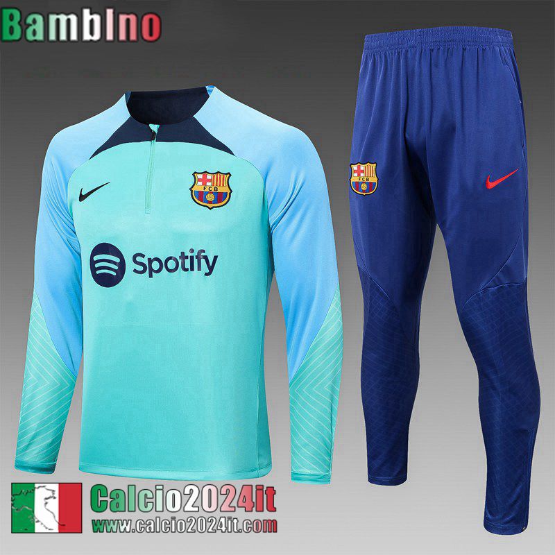 Barcellona Tute Calcio verde Bambini 22 23 TK511