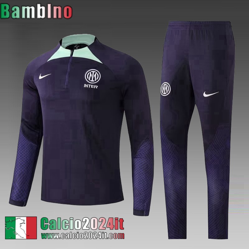 Inter Milan Tute Calcio blu Bambini 22 23 TK526