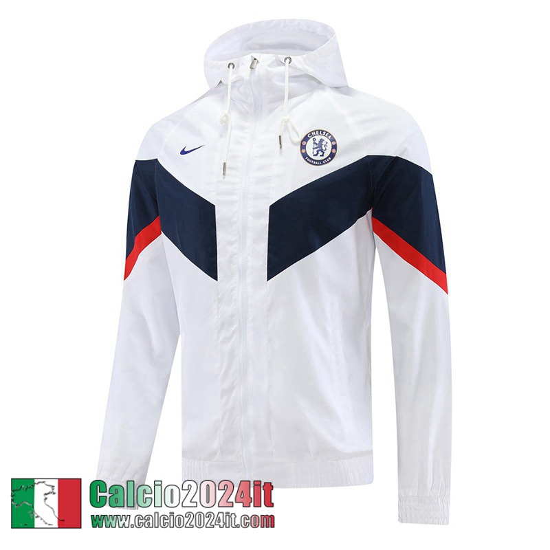 Chelsea Giacca a vento Cappuccio Bianco Uomo 22 23 WK204