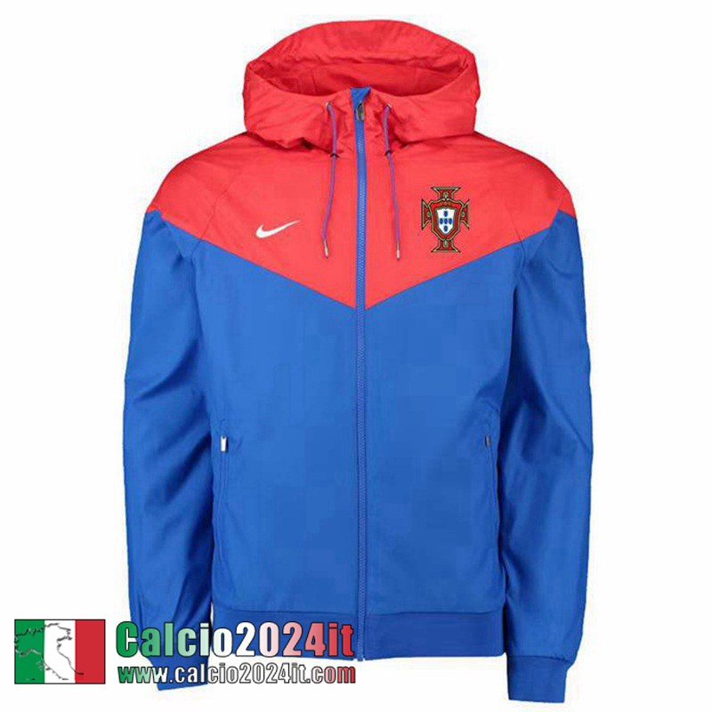 Portogallo Giacca a vento Cappuccio blu Uomo 22 23 WK213