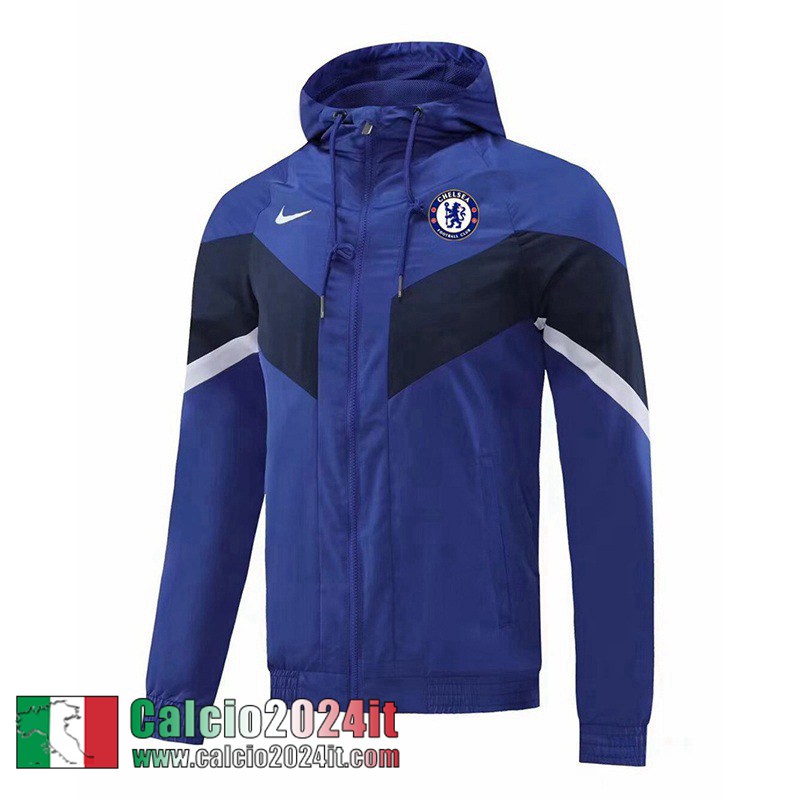 Chelsea Giacca a vento Cappuccio blu Uomo 22 23 WK226