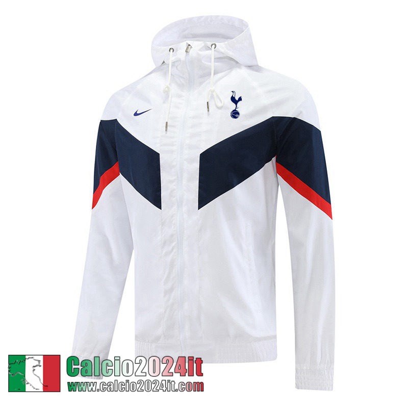 Tottenham Hotspur Giacca a vento Cappuccio Bianco Uomo 22 23 WK230