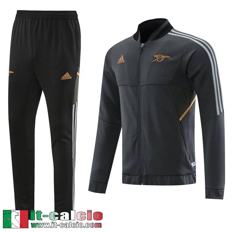 Full Zip Giacca Arsenal grigio Uomo 2022 2023 JK642