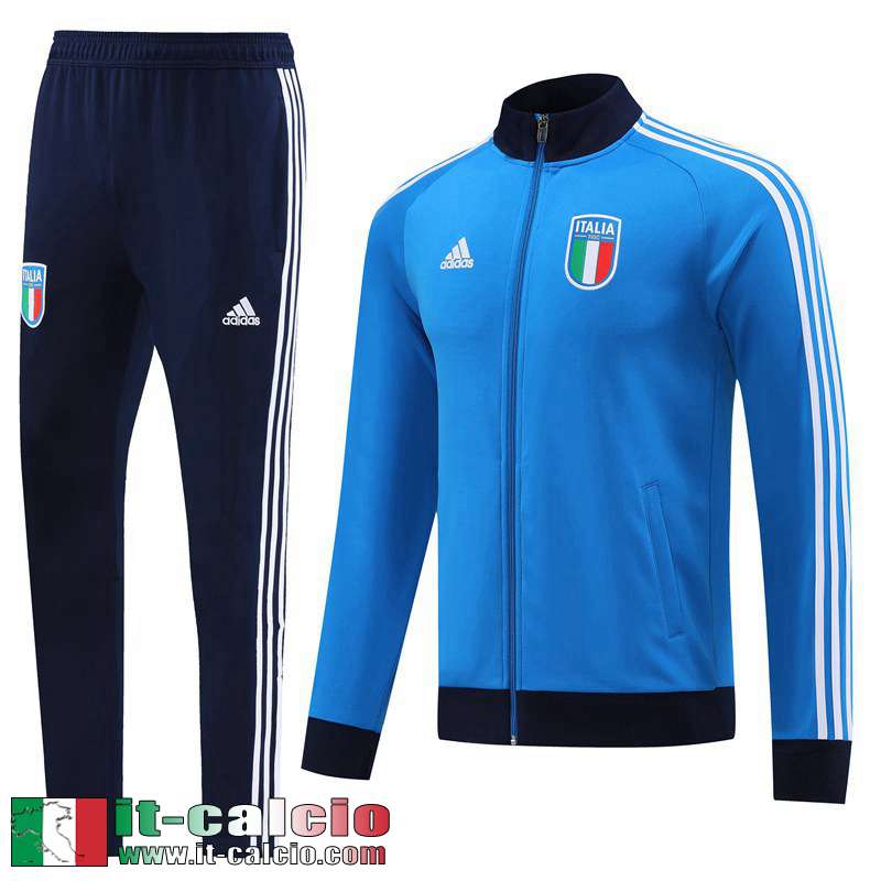 Full Zip Giacca Italie cielo blu Uomo 2022 2023 JK645