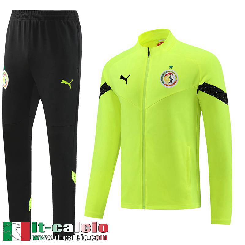 Full Zip Giacca Senegal giallo fluorescente Uomo 2022 2023 JK648