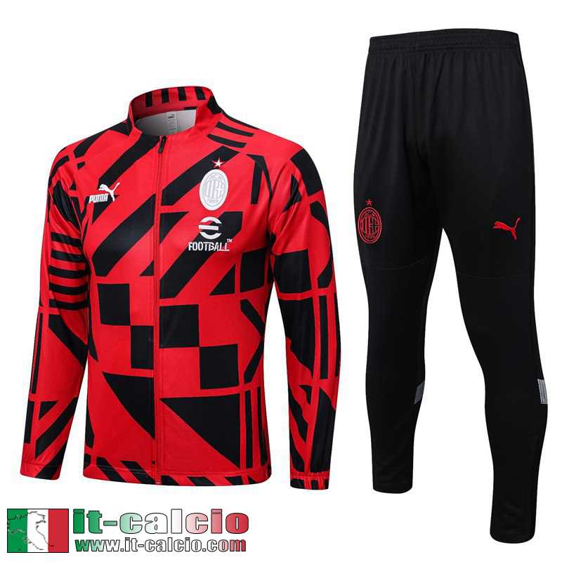 Full Zip Giacca AC Milan rosso Uomo 2022 2023 JK652