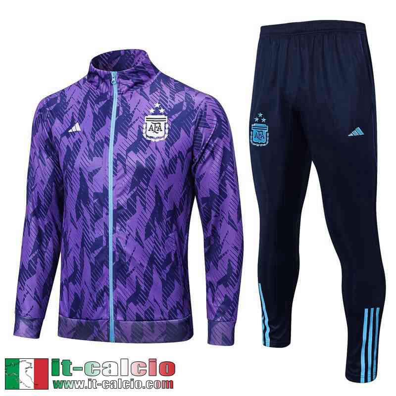 Full Zip Giacca Argentine Viola Uomo 2022 2023 JK666