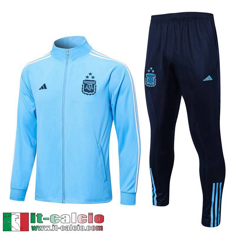 Full Zip Giacca Argentine azzurro Uomo 2022 2023 JK668