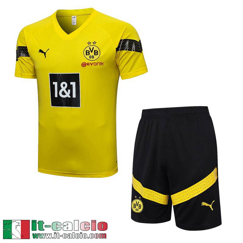 Tute Calcio T Shirt Dortmund giallo Uomo 2022 2023 TG643