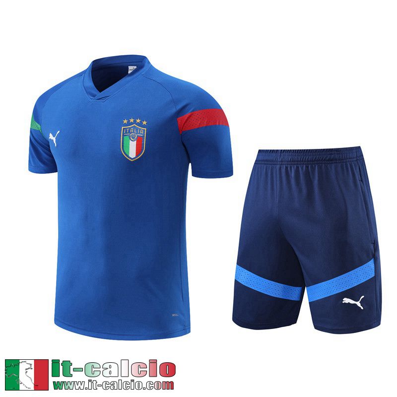 Tute Calcio T Shirt Italie blu Uomo 2022 2023 TG675