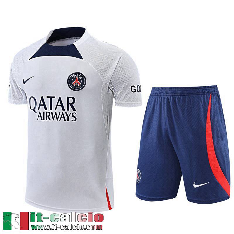 Tute Calcio T Shirt PSG Bianco Uomo 2022 2023 TG680