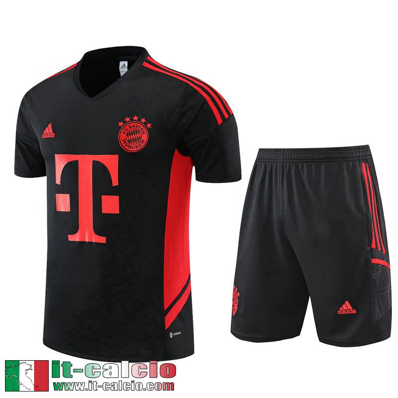 Tute Calcio T Shirt Bayern Munich nero Uomo 2022 2023 TG682