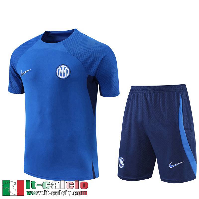 Tute Calcio T Shirt Inter Milan blu Uomo 2022 2023 TG693