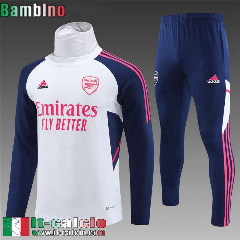 Tute Calcio Arsenal Bianco Bambini 2022 2023 TK538