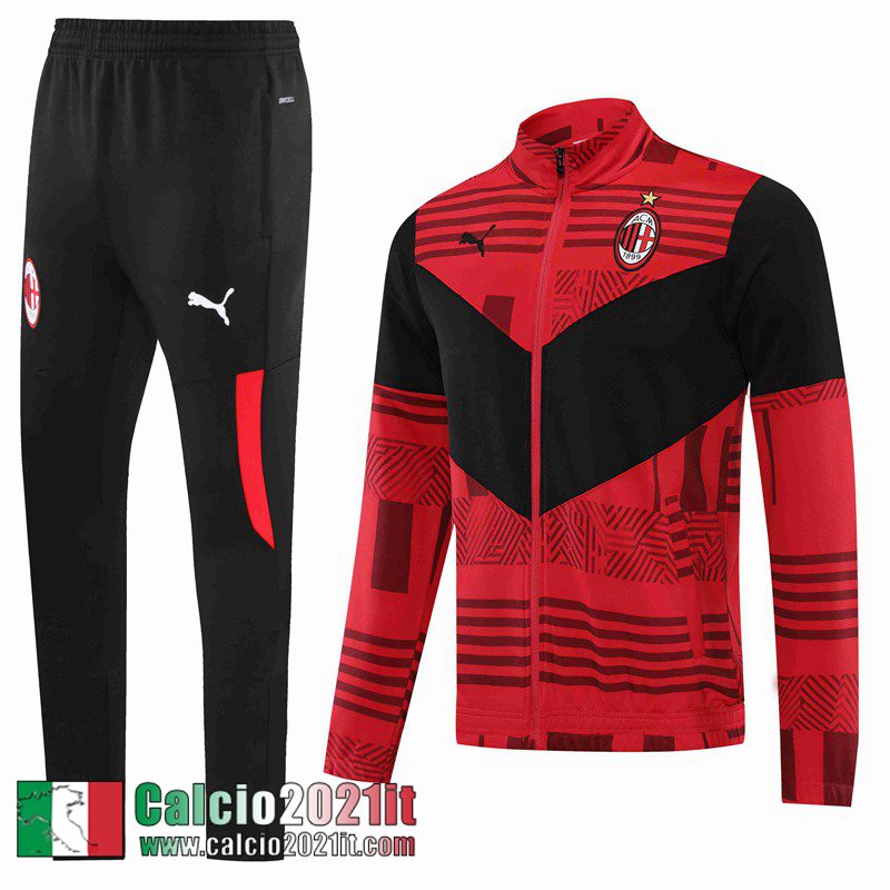 AC Milan Full Zip Giacca rosso Uomo 2022 2023 JK310