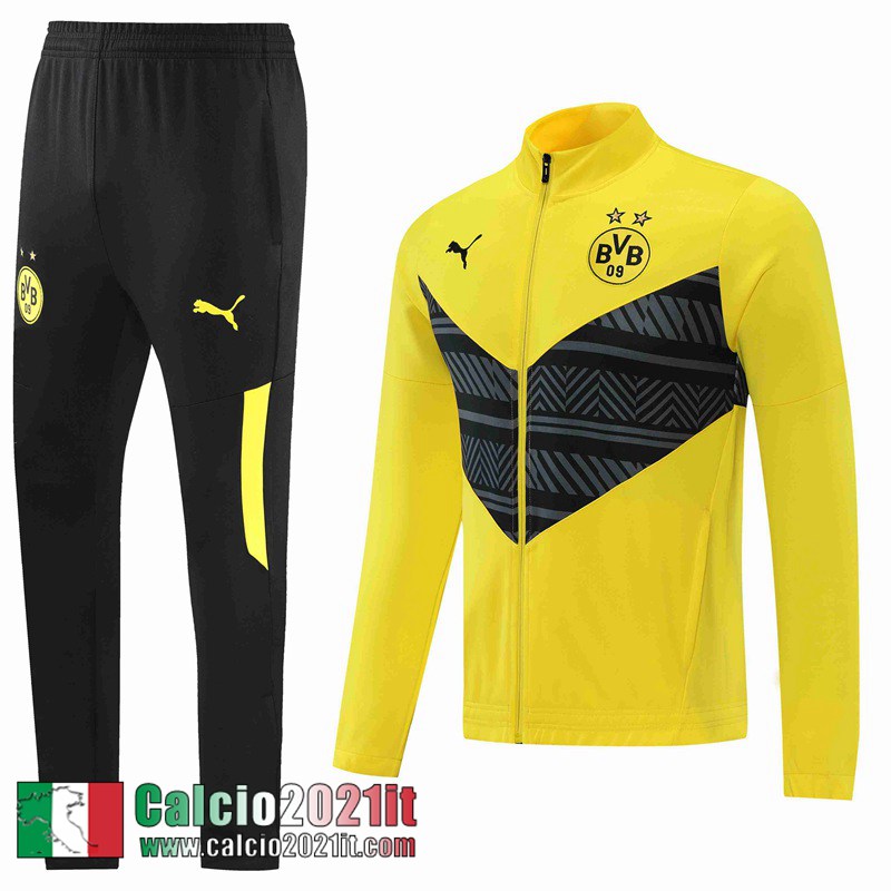 Dortmund BVB Full Zip Giacca Giallo Uomo 2022 2023 JK313