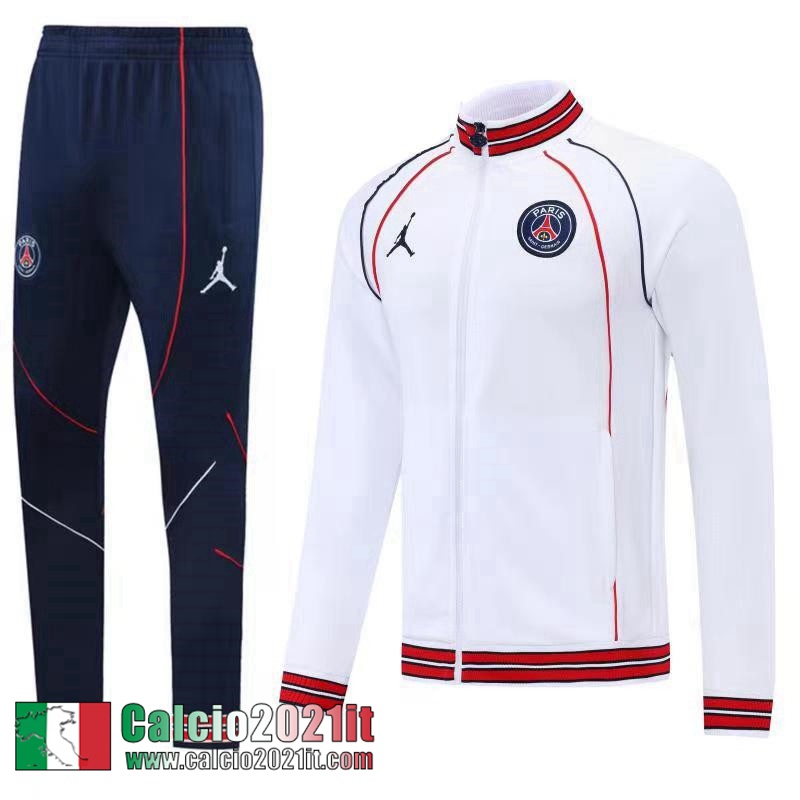 PSG Full Zip Giacca Bianco Uomo 2022 2023 JK318