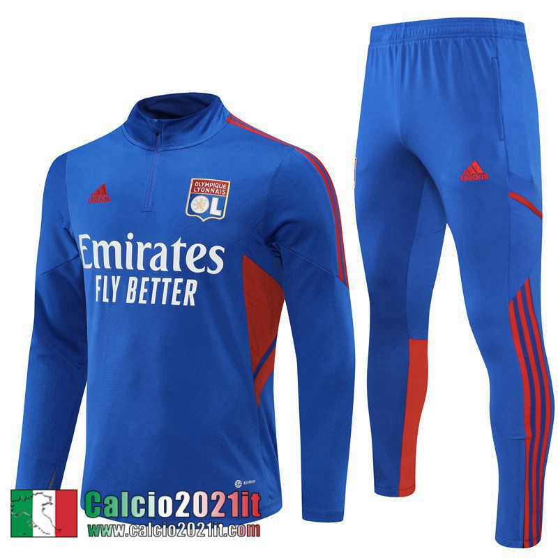 Olympique Lione Tute Calcio blu Uomo 2022 2023 TG232