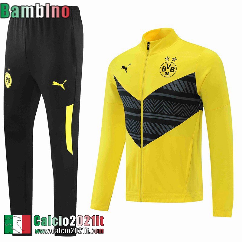 Dortmund BVB Full Zip Giacca Giallo Bambino 2022 2023 TK244