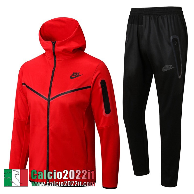 Sport Full Zip Hoodie - Giacca rosso Uomo 2022 2023 JK336