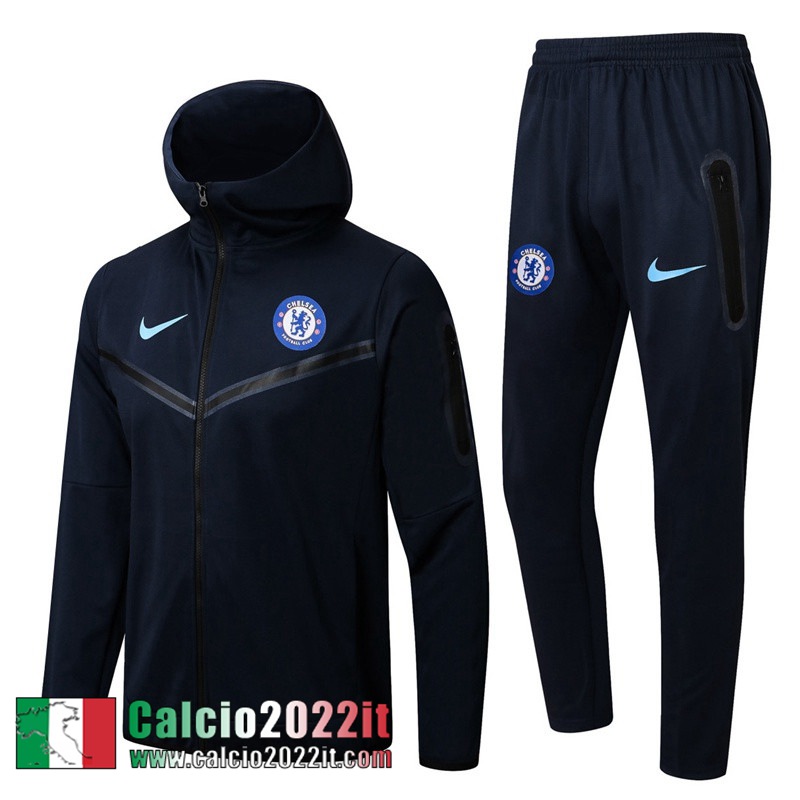 Chelsea Full Zip Hoodie - Giacca blu navy Uomo 2022 2023 JK345