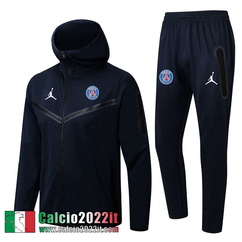 PSG Full Zip Hoodie - Giacca blu navy Uomo 2022 2023 JK348