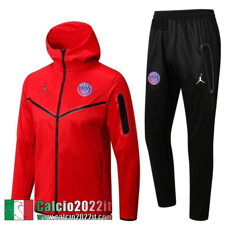 PSG Full Zip Hoodie - Giacca rosso Uomo 2022 2023 JK349