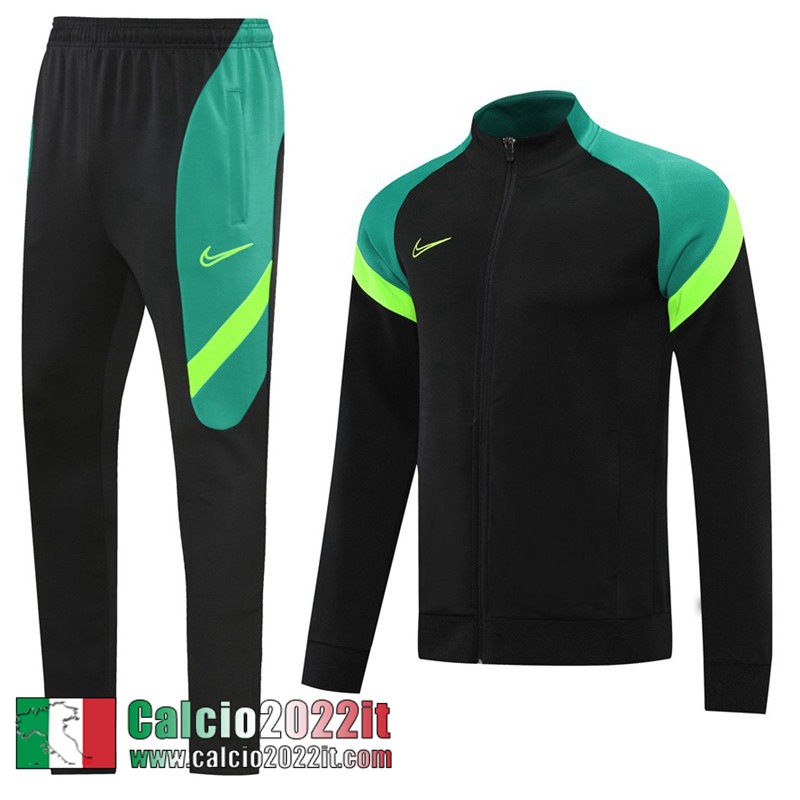 Sport Full Zip Giacca verde nero Uomo 2022 2023 JK378